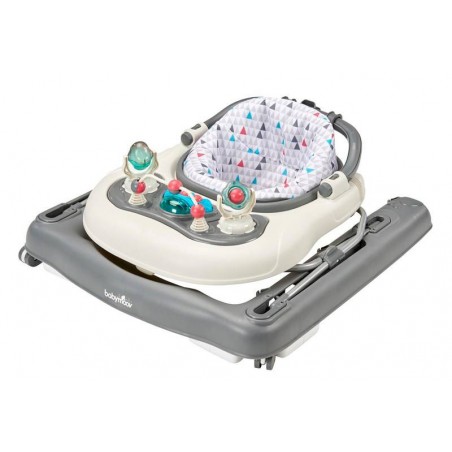 TROTTEUR 2 EN 1 ZINC