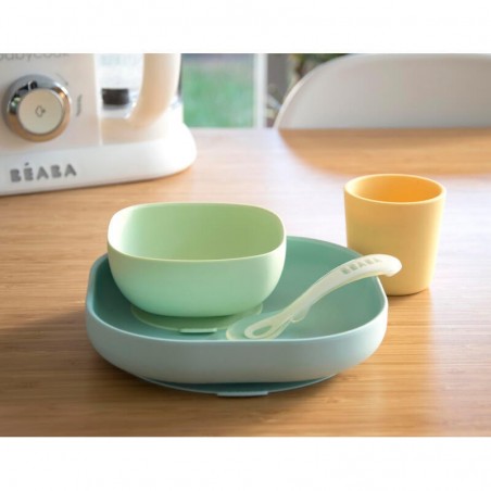 COFFRET REPAS SILICONE 4 PIECES