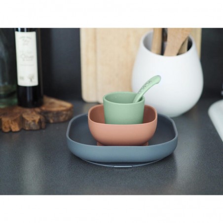 COFFRET REPAS SILICONE 4 PIECES