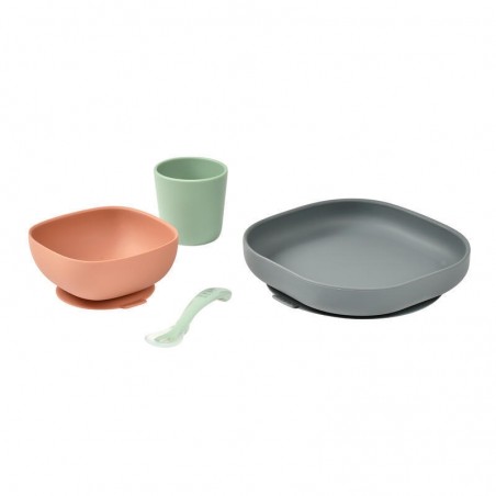 COFFRET REPAS SILICONE 4 PIECES