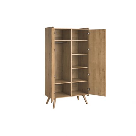 ARMOIRE VINTAGE 2-PORTES BOIS