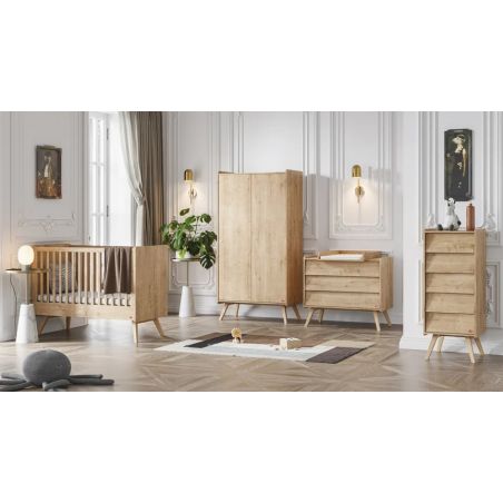 ARMOIRE VINTAGE 2-PORTES BOIS