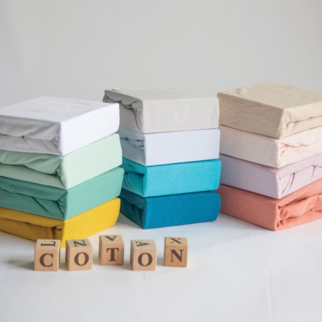 DRAP-HOUSSE JERSEY UNI 60X120