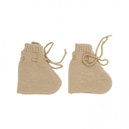 LOT BRASSIERE BONNET CHAUSSON -POINT MOUSSE-COLORIS CARAMEL