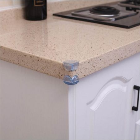 PROTEGE-COINS ARRONDIS TRANSPARENT X4