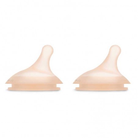 2 TETINES POUR BIBERON ANTI-COLIQUE ZERO.ZERO