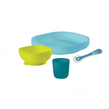 COFFRET REPAS SILICONE 4 PIECES