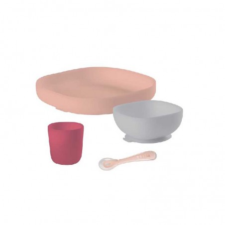 COFFRET REPAS SILICONE 4 PIECES