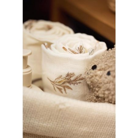 LANGE GAZE DE COTON RIVERSIDE LOT DE 3