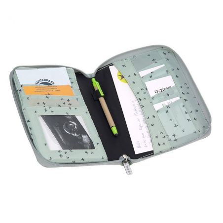 POCHETTE CARNET DE SANTE FLORAL