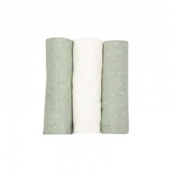 LOT 3 LANGES - ECRU 70X70 CM