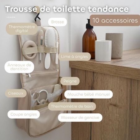 TROUSSE DE TOILETTE NOMADE 10 ACCESSOIRES