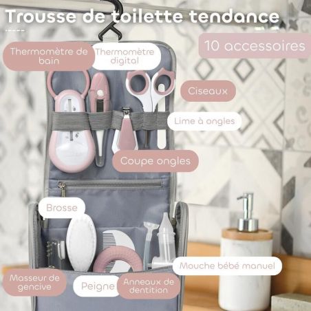 TROUSSE DE TOILETTE NOMADE 10 ACCESSOIRES