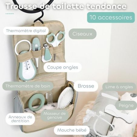 TROUSSE DE TOILETTE NOMADE 10 ACCESSOIRES
