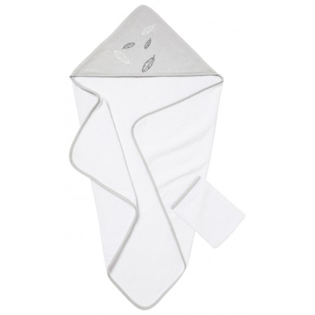 PARURE DE BAIN 80X80CM + GANT 15X21 CM