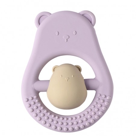 ANNEAU HOCHET MAMAN ET BEBE LILAS