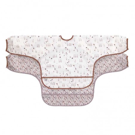 LOT DE 2 BAVOIRS MANCHES LONGUES AVEC POCHE,