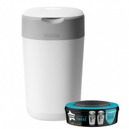 POUBELLE A COUCHES TWIST & CLICK +1 RECHARGE