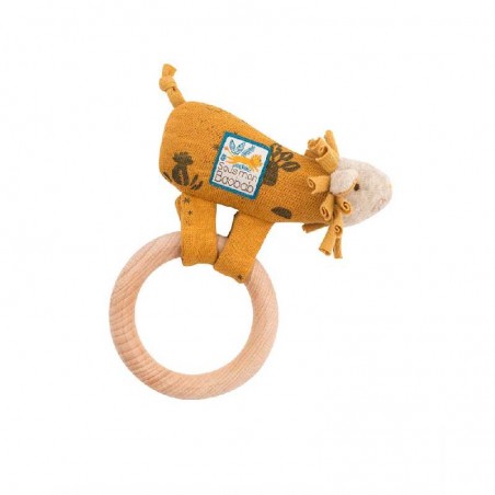 ANNEAU-HOCHET BOIS LION SOUS MON BAOBAB