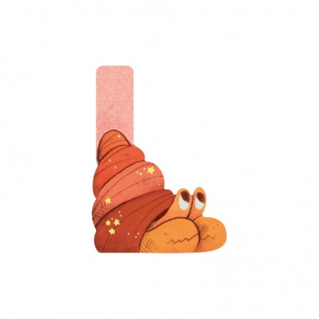 LETTRE BOIS L ROSE L'ALPHABET