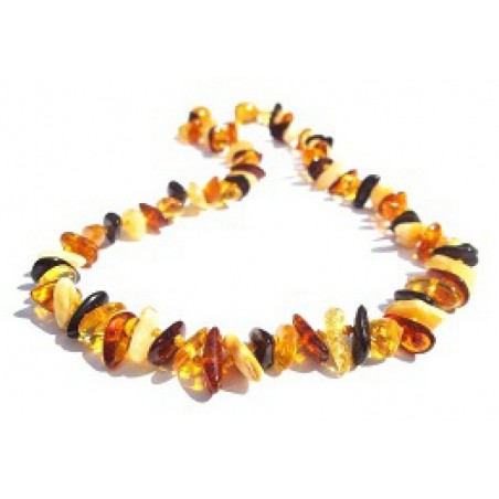 COLLIER ENFANT AMBRE - BILLES - CLIPS