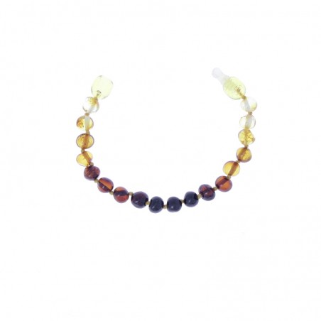 BRACELET ENFANT AMBRE - BILLES - CLIPS