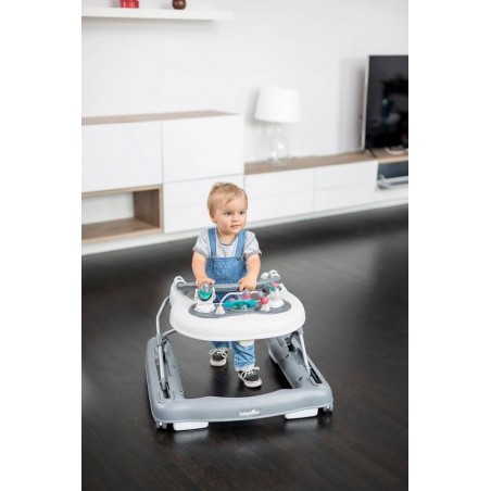 TROTTEUR 2 EN 1 ZINC