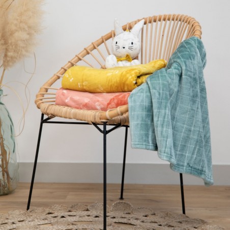 COUVERTURE MICRODOUX 75X100 CM SAUGE