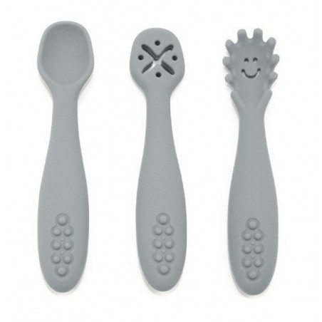 SET DE 3 CUILLERES D'APRENTISSAGE EN SILICONE
