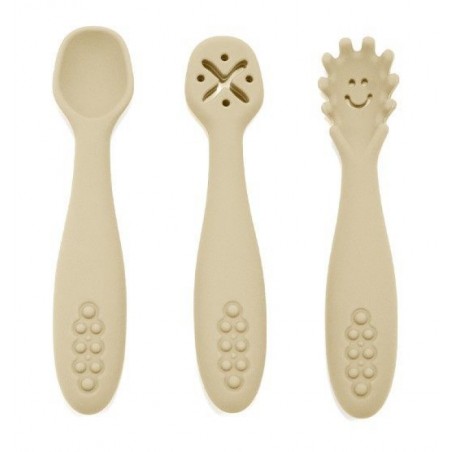 SET DE 3 CUILLERES D'APRENTISSAGE EN SILICONE