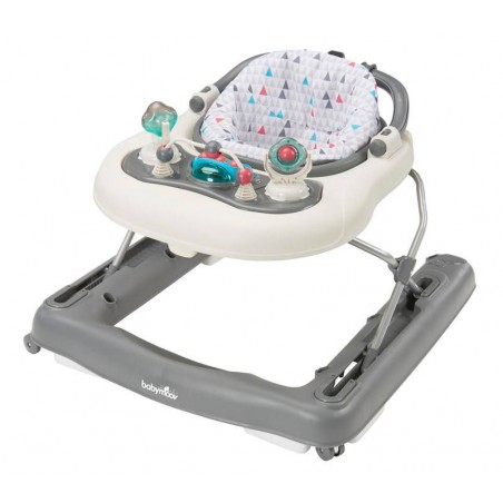 TROTTEUR 2 EN 1 ZINC