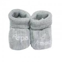 CHAUSSONS BEBE PAPA D AMOUR...