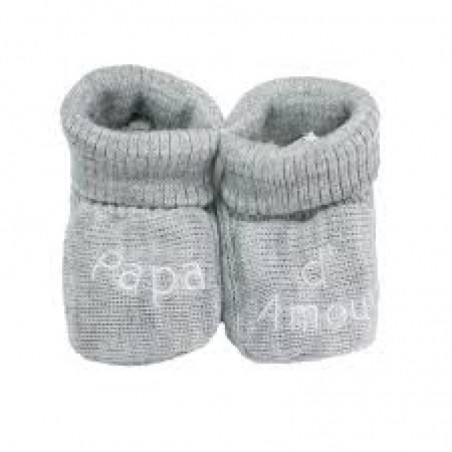 CHAUSSONS BEBE PAPA D AMOUR