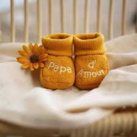 CHAUSSONS BEBE PAPA D AMOUR
